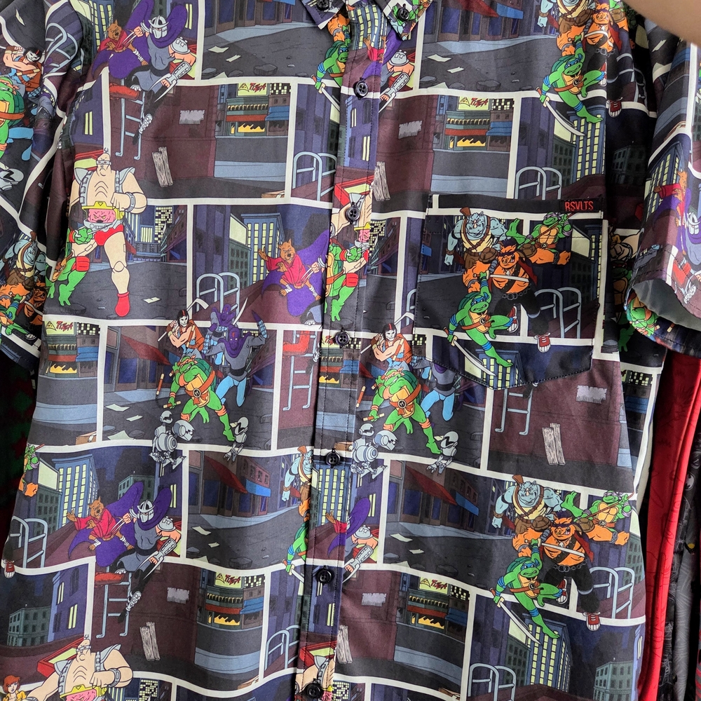 RSVLTS x Teenage Mutant Ninja Turtles – “Give ‘Em Shell” Button Down